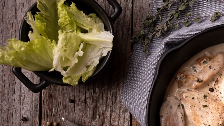 Pollo a la carbonara