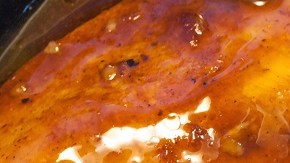 Pechuga de pollo con salsa de tamarindo