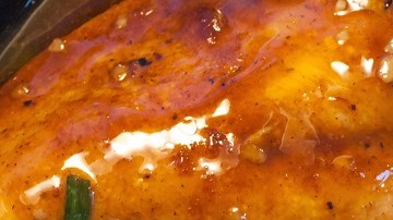 Pechuga de pollo con salsa de tamarindo