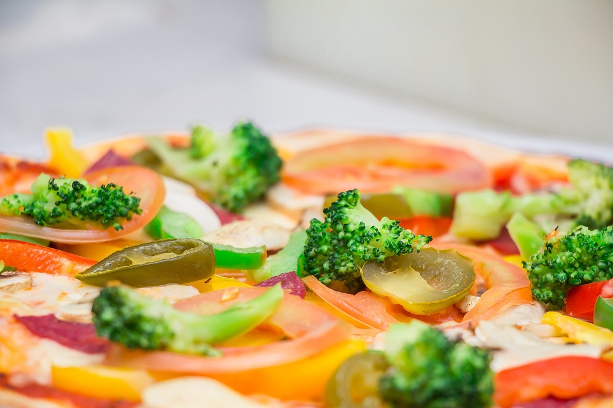 pizza de vegetales