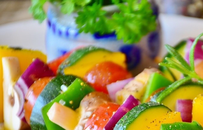 Brochetas de verduras