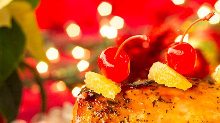 Lomo de cerdo glaseado