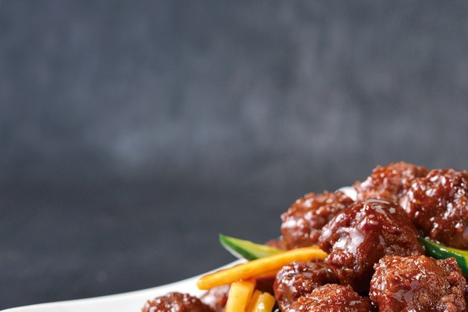 albóndigas de carne agridulce