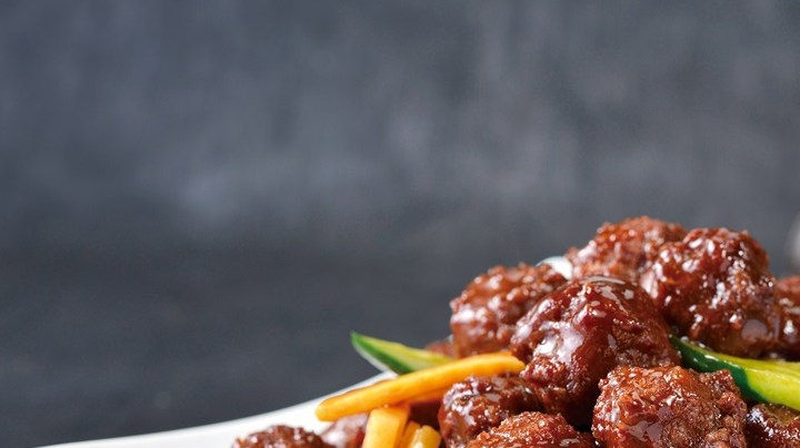 albóndigas de carne agridulce