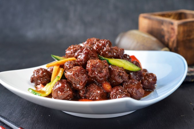 albóndigas de carne agridulce