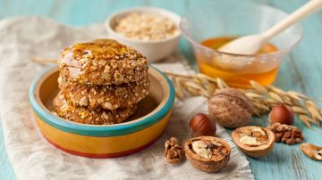 galletas de nueces y miel