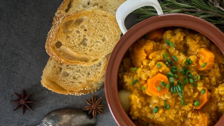 CURRY DE LENTEJAS CON CALABAZA