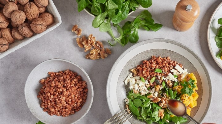 ENSALADA DE LENTEJAS Y MANGO