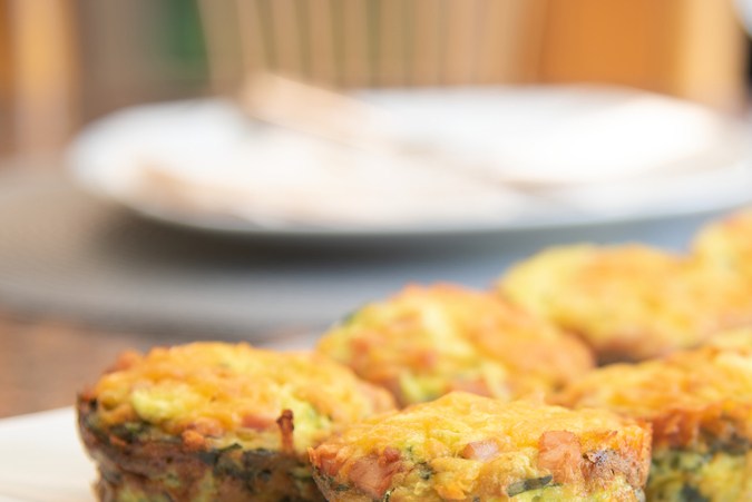 Muffins de espinacas y queso