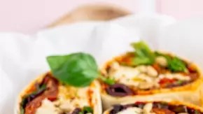 Wrap de tomate y mozzarella