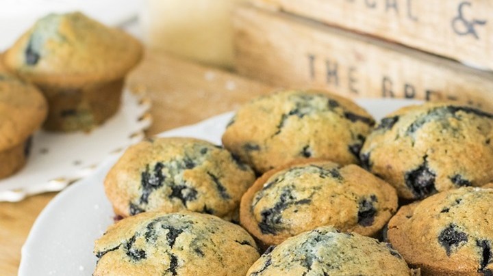 muffins de arándanos