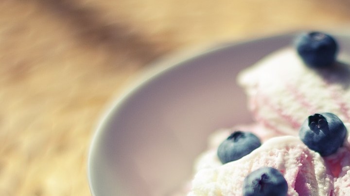 helado de arándanos