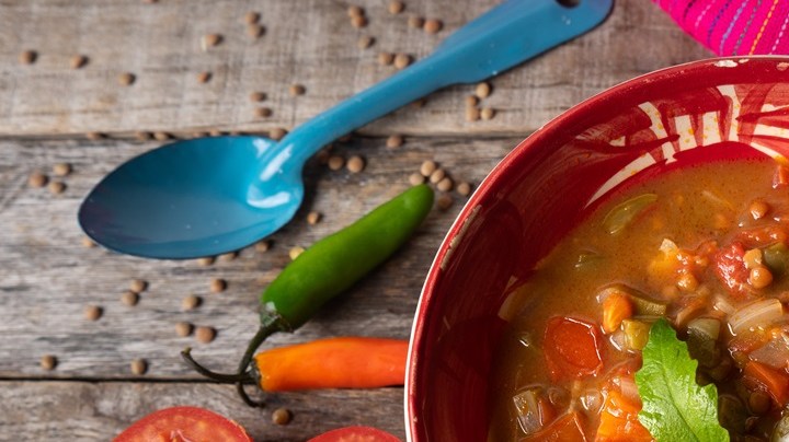 chili de lentejas vegano