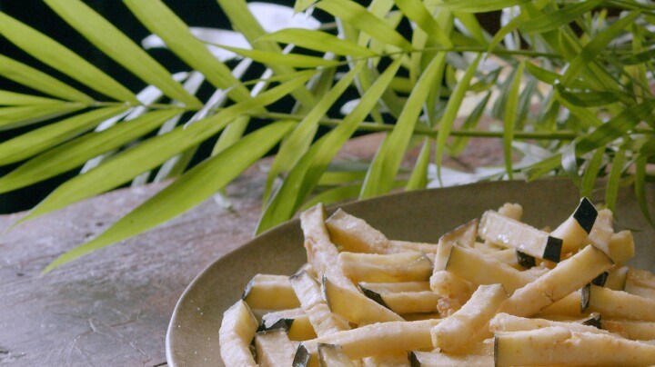 berenjenas fritas con miel