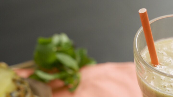 batido de platano y piña