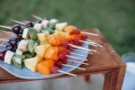 Brochetas de frutas
