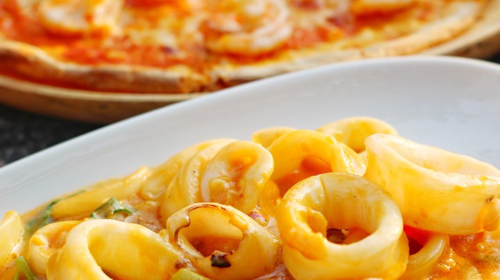 Calamares al vino blanco