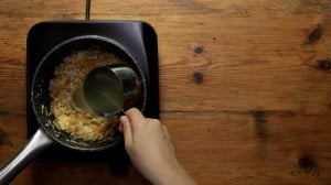 arroz con fideo y platano macho