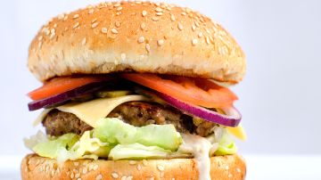 hamburguesa en airfryer