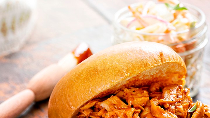 sandwich de pulled chicken picante