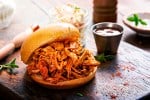 sandwich de pulled chicken picante