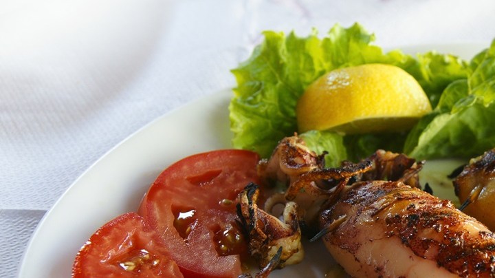 Calamares rellenos con queso crema