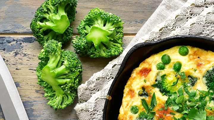 tortilla de brócoli fácil