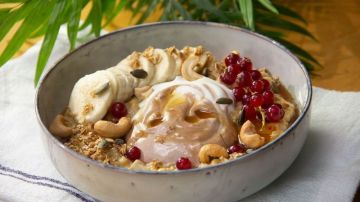 bowl de avena y maple