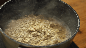 bowl de avena y durazno