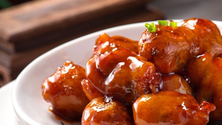 Lomo de cerdo en salsa agridulce