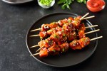 brochetas de pollo teriyaki