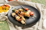 brochetas de tofu vegetales mixtos