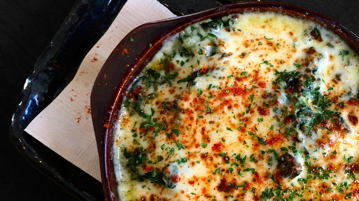 Huevos con espinacas al horno
