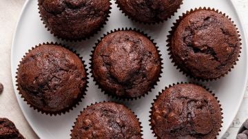 muffins de chocolate