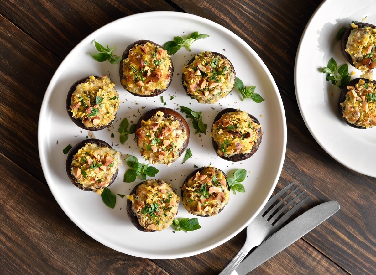 Champiñones rellenos en Airfryer