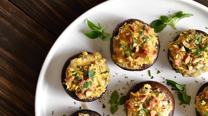 Champiñones rellenos en Airfryer