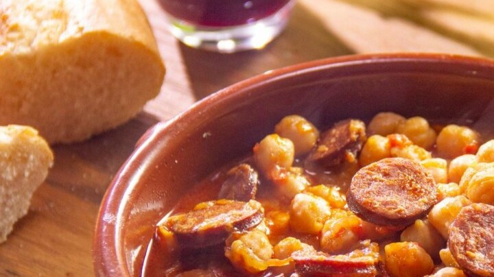 garbanzos con chorizo