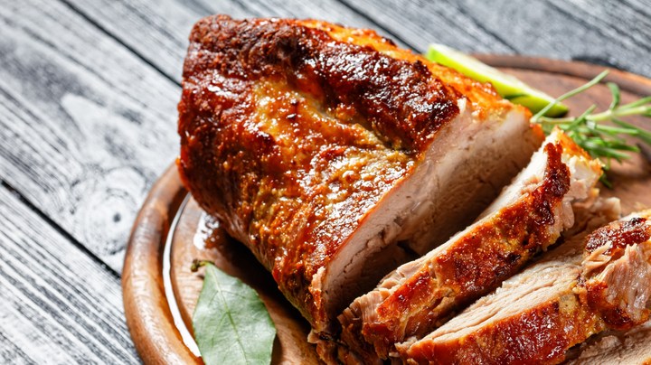 Lomo de cerdo asado con especias cajún