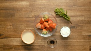 Fresas con crema