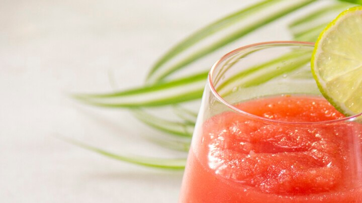 frappe de sangria con fresas