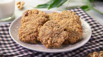 galletas de avena con nuez y canela