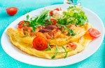 omelette con tomate