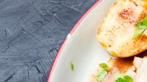 Lomo de cerdo con manzanas asadas y canela