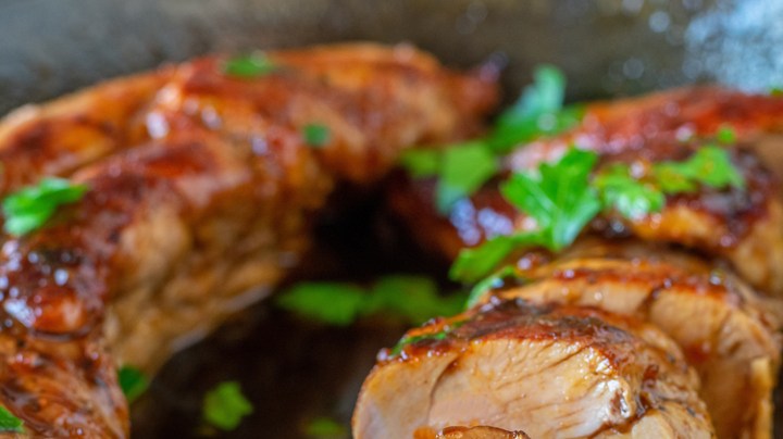 Lomo al horno con soya y jengibre