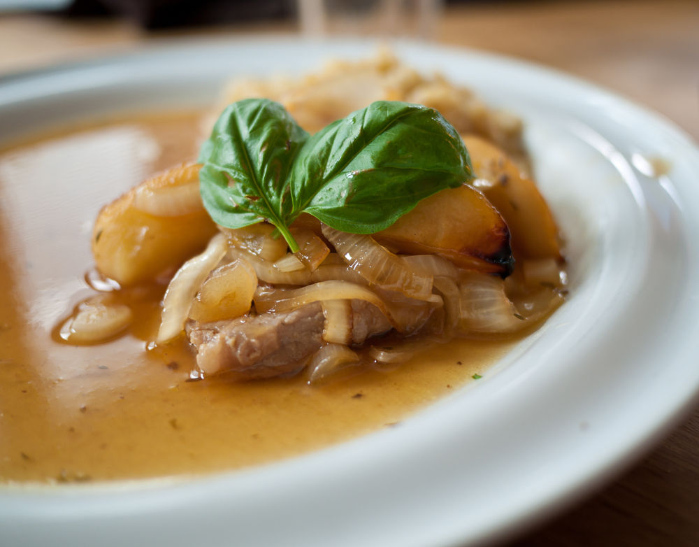 Receta de lomo de cerdo con chutney de manzana