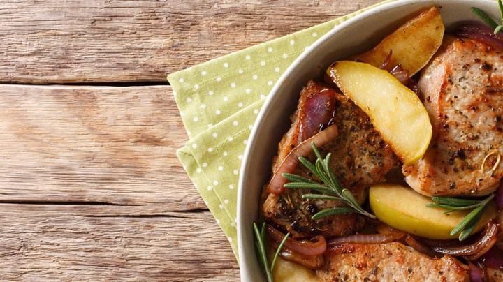 Lomo de cerdo con salsa de tejocote