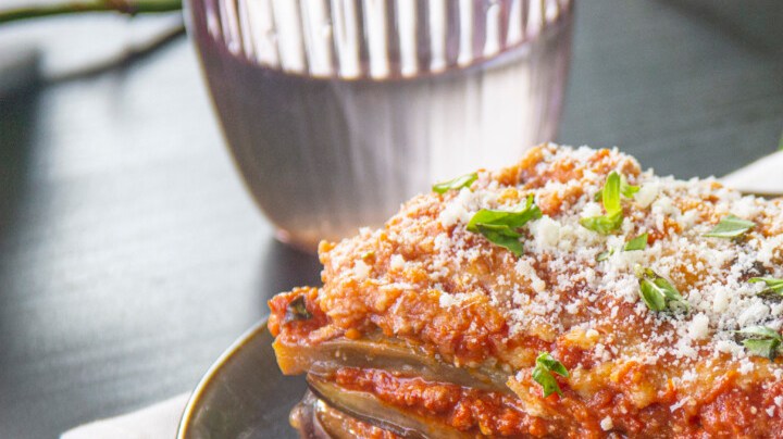 lasaña de berenjenas vegetariana