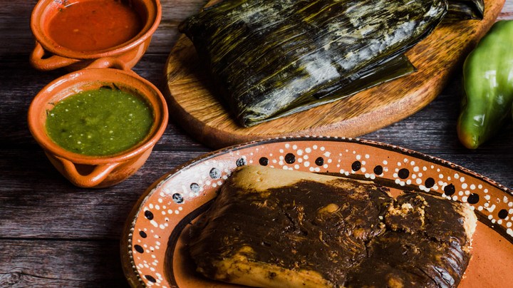 Mexican,Tamales,Oaxaquenos,In,Banana,Leaves,Traditional,From,Oaxaca,Mexico