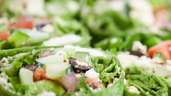 wrap de espinaca y queso feta