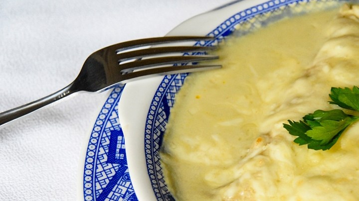 enchiladas suizas de queso